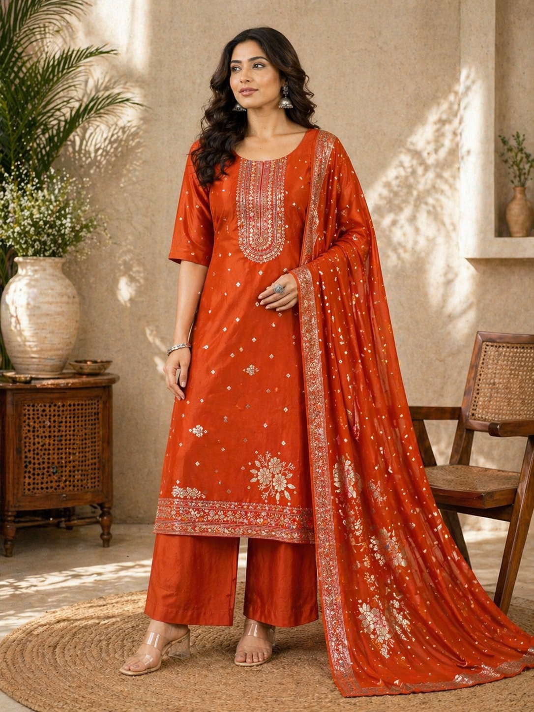 vichtra silk 3 piece grand set